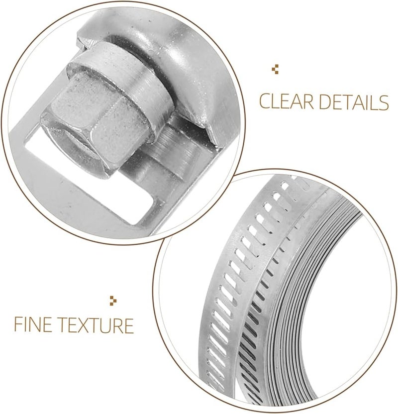 Stainless Steel Adjustable Hose Clamp Heavy Duty For Automotive Plumbing Leak Prevention - Image 3